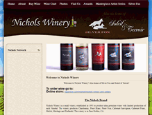 Tablet Screenshot of nicholswinery.com
